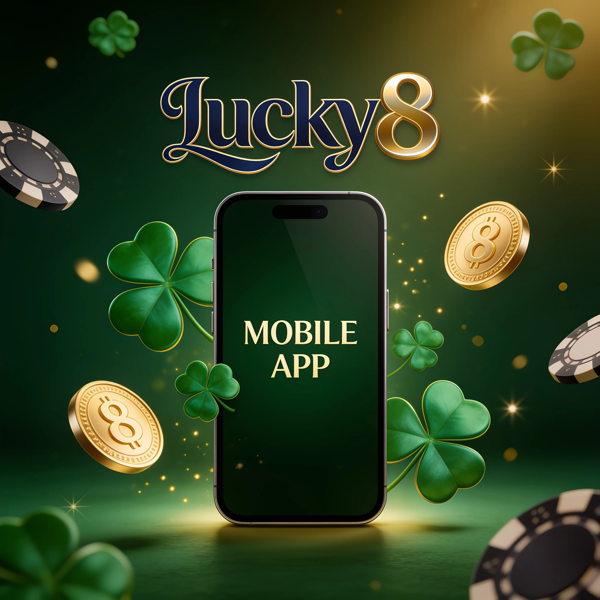 Application mobile Lucky8 sur smartphone