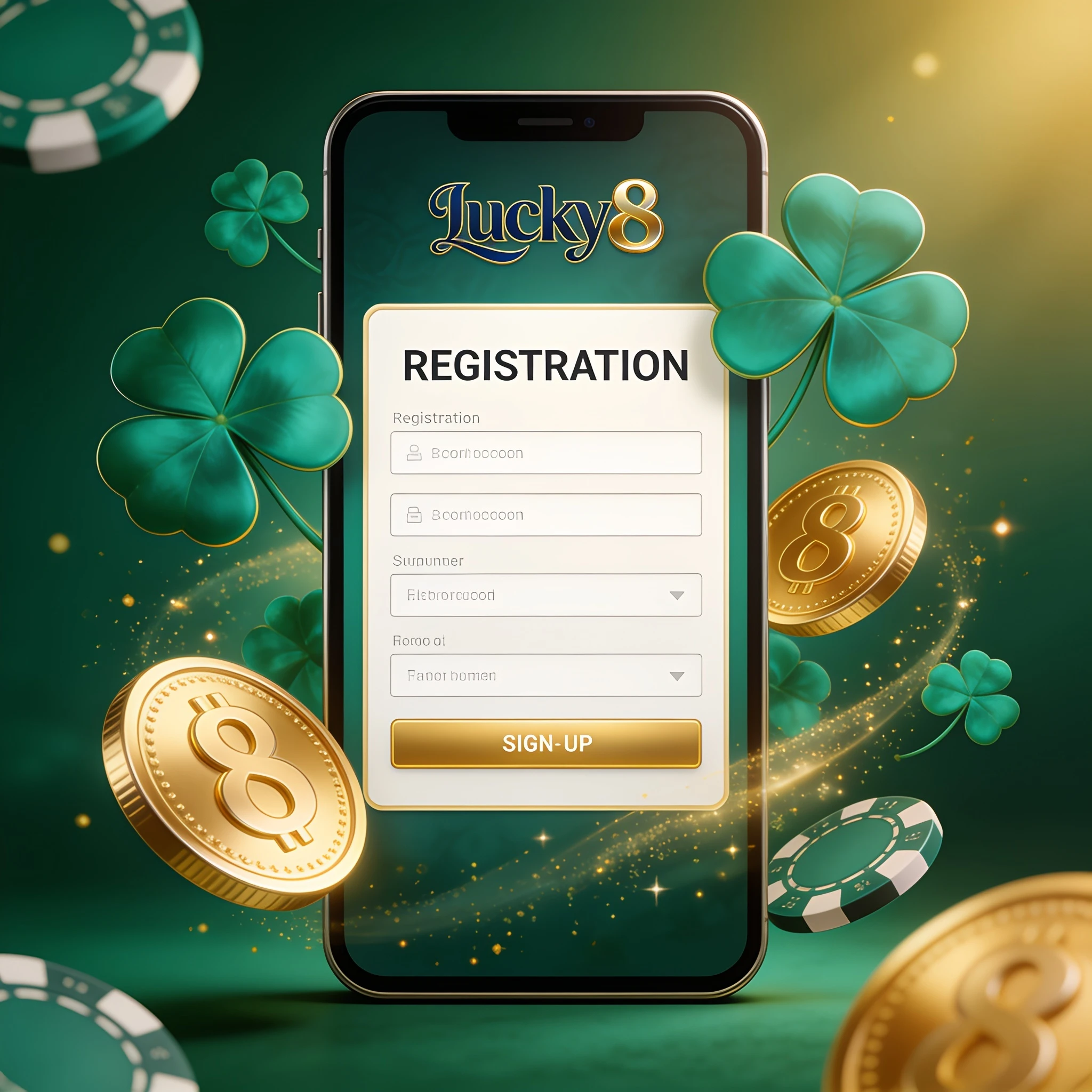 Inscription et connexion sécurisée au compte Lucky8